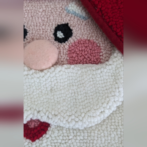 NEW Large Hand Hooked 3D Santa Christmas Stocking Chunky 20.5" - Picture 9 of 13